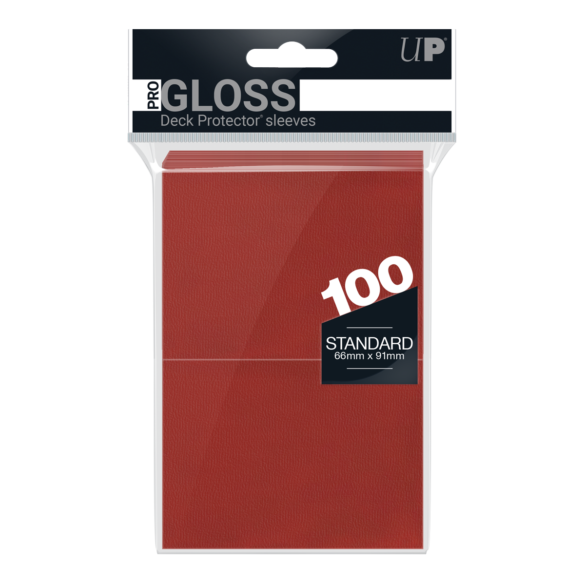 Ultra PRO: Standard 100ct Sleeves - PRO-Gloss (Red)