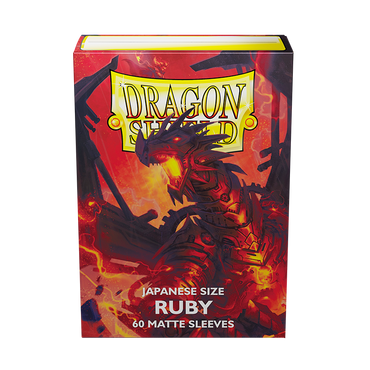 Dragon Shield: Japanese Size 60ct Sleeves - Ruby (Matte)