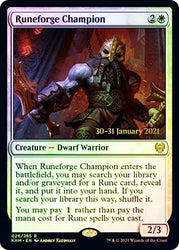 Runeforge Champion [Kaldheim Prerelease Promos]