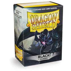 Dragon Shield: Standard 100ct Sleeves - Black (Classic)