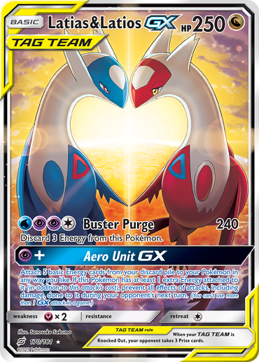 Latias & Latios GX (170/181) [Sun & Moon: Team Up] (In-Store)