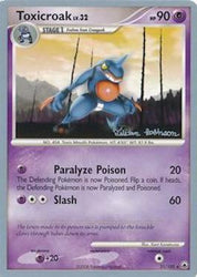 Toxicroak LV.32 (31/100) (Intimidation - Tristan Robinson) [World Championships 2008]