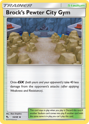 Brock's Pewter City Gym (54/68) [Sun & Moon: Hidden Fates]
