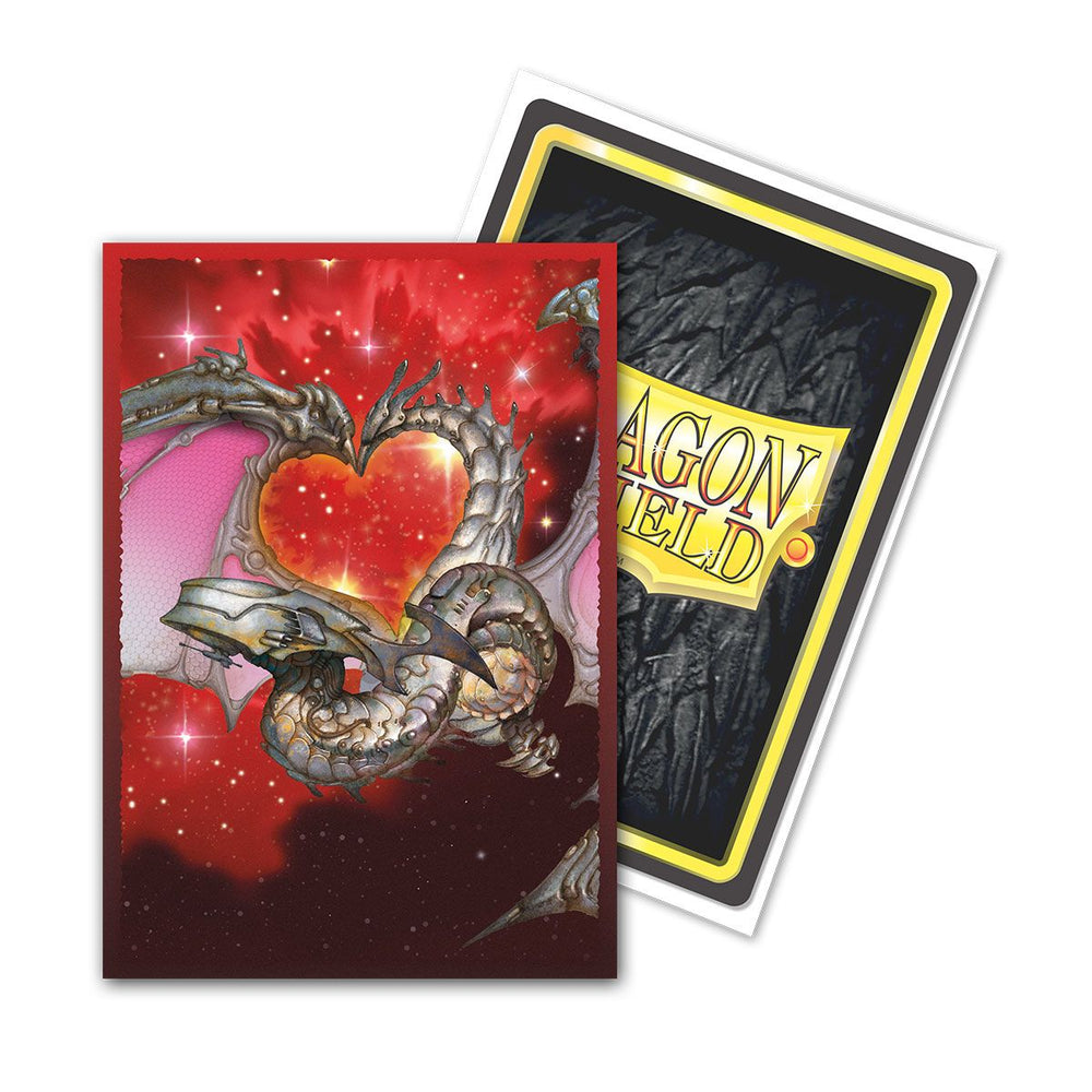 Dragon Shield: Japanese Size 60ct Brushed Art Sleeves - Valentine Dragons (2022)