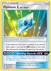 Flyinium Z: Air Slash (195/236) [Sun & Moon: Unified Minds]