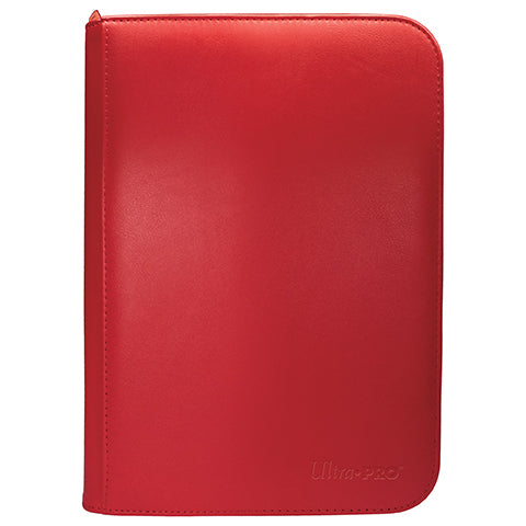 Ultra Pro Zippered PRO Binder 4 Pocket Vivid Red