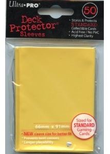 Ultrapro Yellow Deck Protector (Regular - 50 Ct)