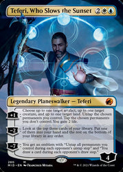 Teferi, Who Slows the Sunset (Borderless) [Innistrad: Midnight Hunt]