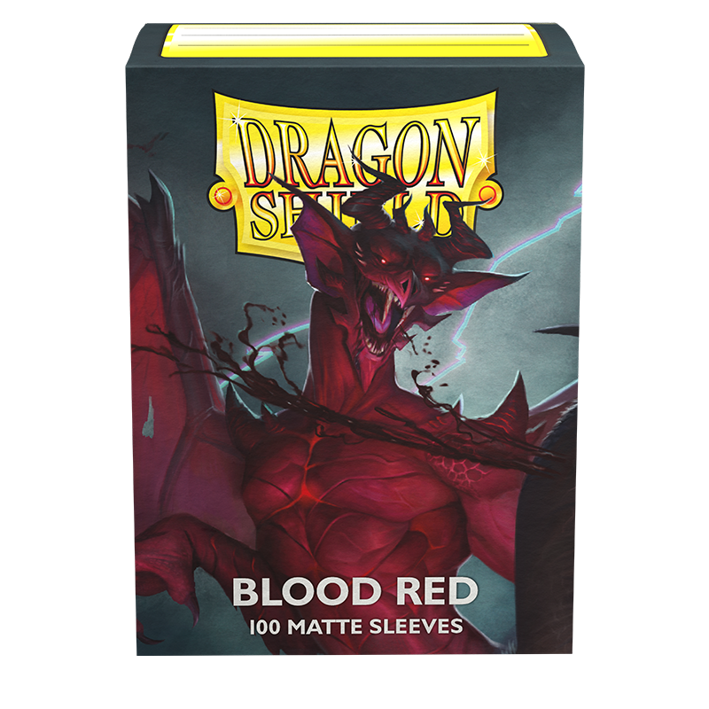 Dragon Shield: Standard 100ct Sleeves - Blood Red (Matte)