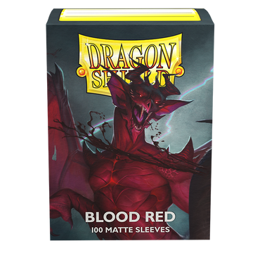 Dragon Shield: Standard 100ct Sleeves - Blood Red (Matte)