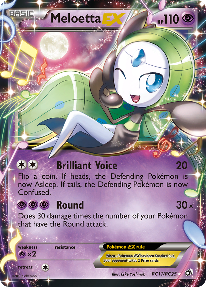 pokemon card meloetta ex Korean CP6 011/020 R Psychic Pokmon Japan Youkoso When your Pokmon ex is Knocked Out Pokemon Card Meloetta ex SAR