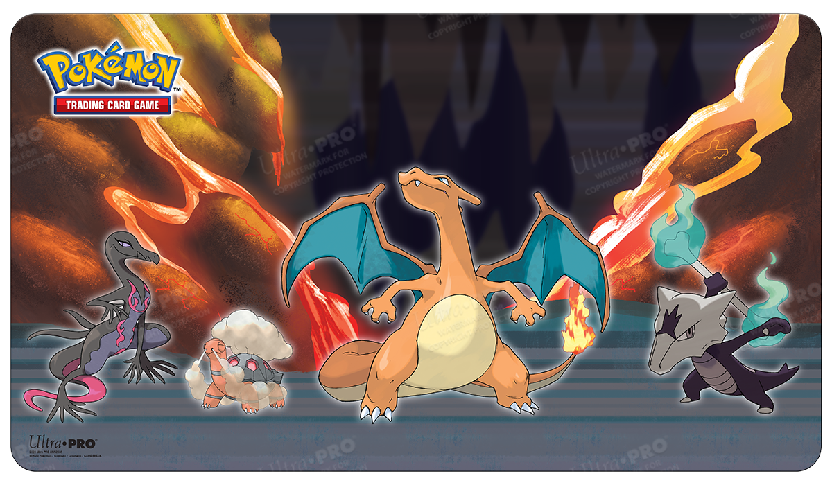 Ultra PRO: Playmat - Pokemon (Charizard, Salazzle, Torkoal, and Alolan Marowak)