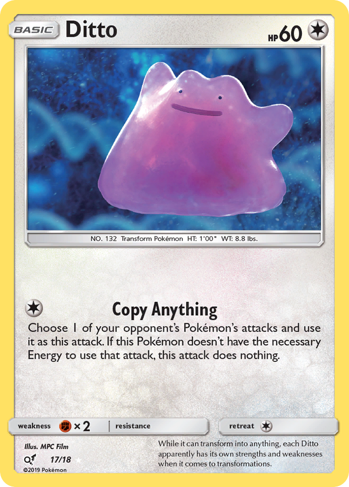 Ditto (17/18) [Sun & Moon: Detective Pikachu]